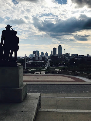 View from the Iowa State Capitol Building Des Moines, Iowa 