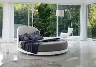 ideias decoracao mobiliario | Cama de casal redonda