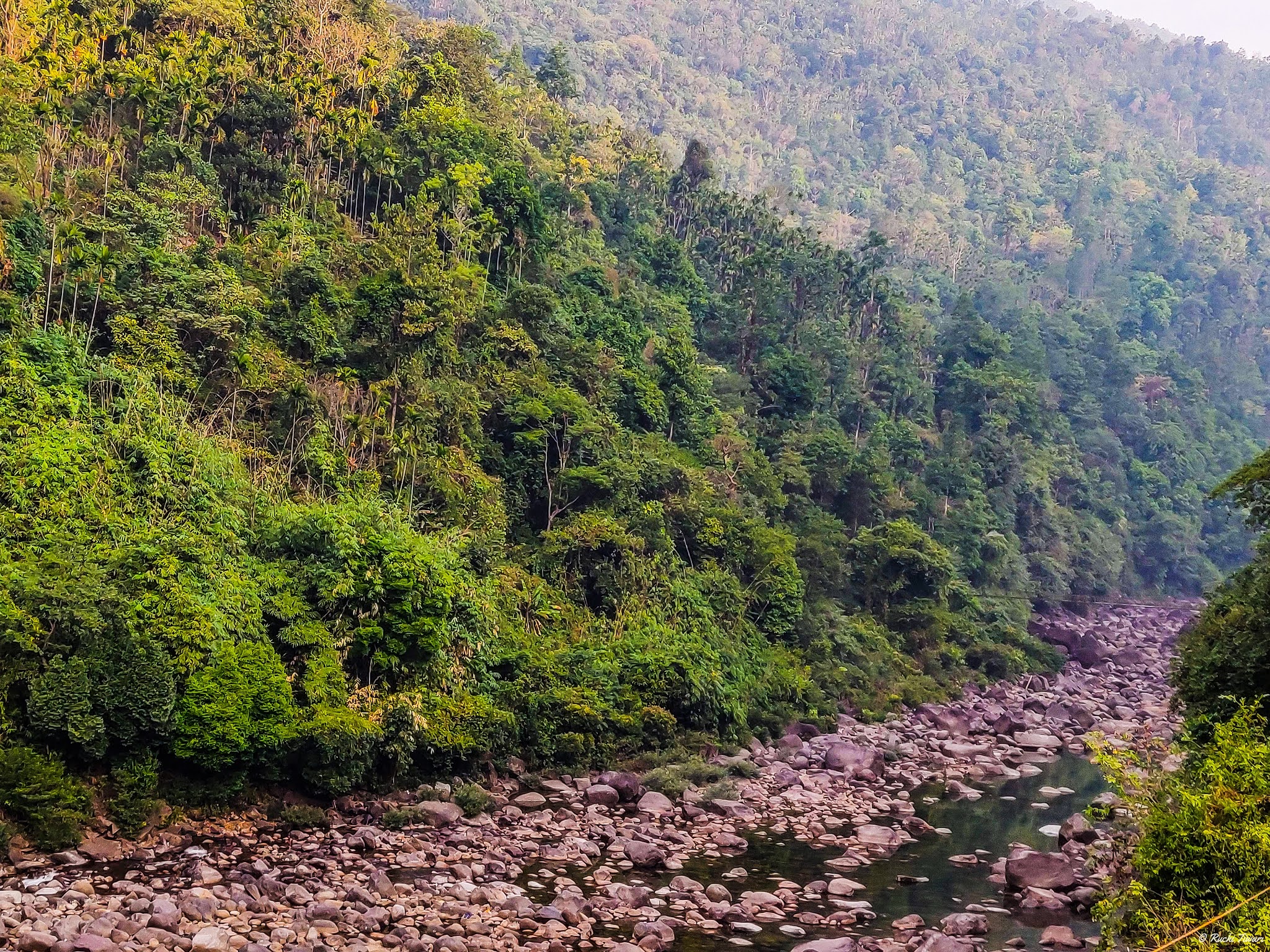 View from moving bridge at Shnongpdeng