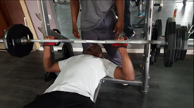 governor Abdulfata Ahmed works out