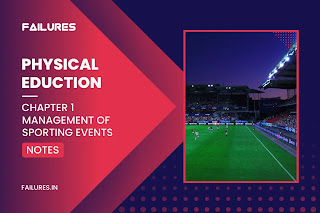 Class 12 Physical Education: Chapter 1 Notes - Management of Sporting Events | CBSE