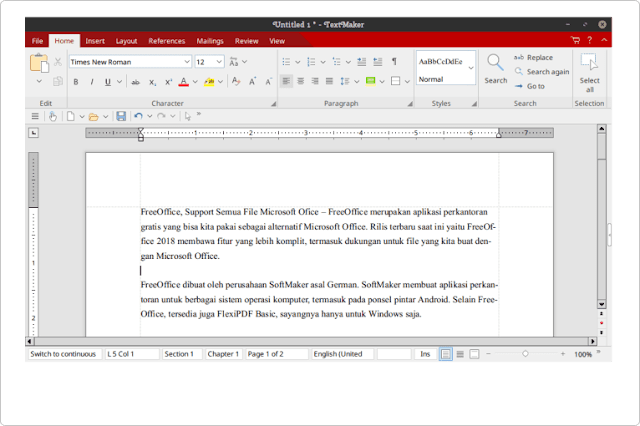 FreeOffice, Aplikasi Perkantoran Gratis Support Semua File Microsoft Ofice