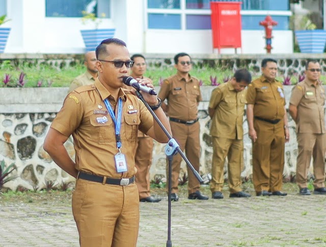 Rutinitas Apel Pagi Pemerintahan Kabupaten Solok, Ini Pesan  Bupati Melalui Asistennya