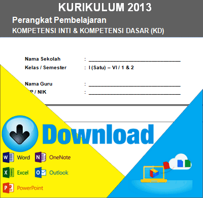 Download Kompetensi Inti dan Kompetensi Dasar Kurikulum 2013 Kelas 1 SD Semester 1 & 2