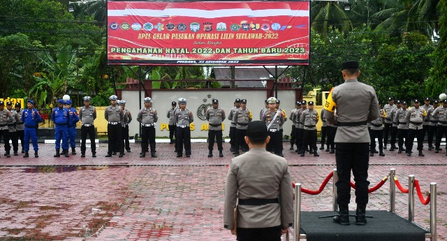 Kapolres Aceh Timur Pimpin Gelar Apel Pasukan Operasi Lilin Seulawah 2022