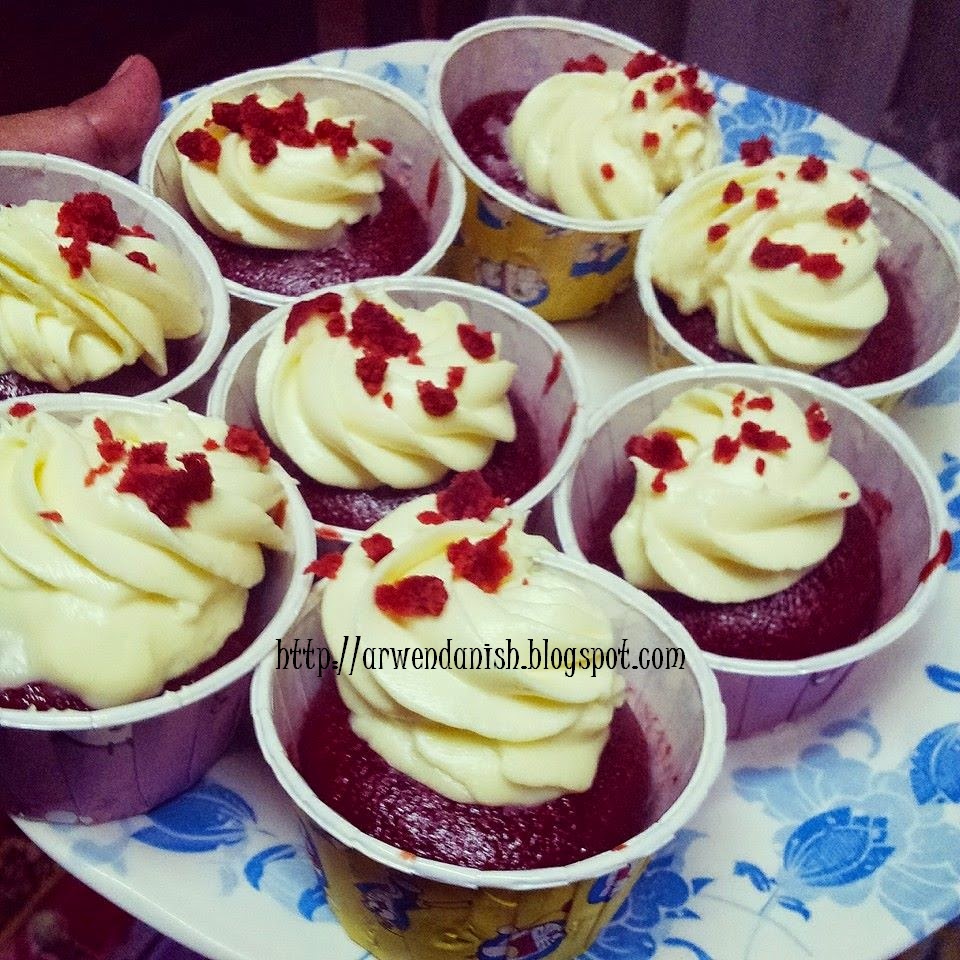 Resepi Cupcake Red Velvet Paling Mudah