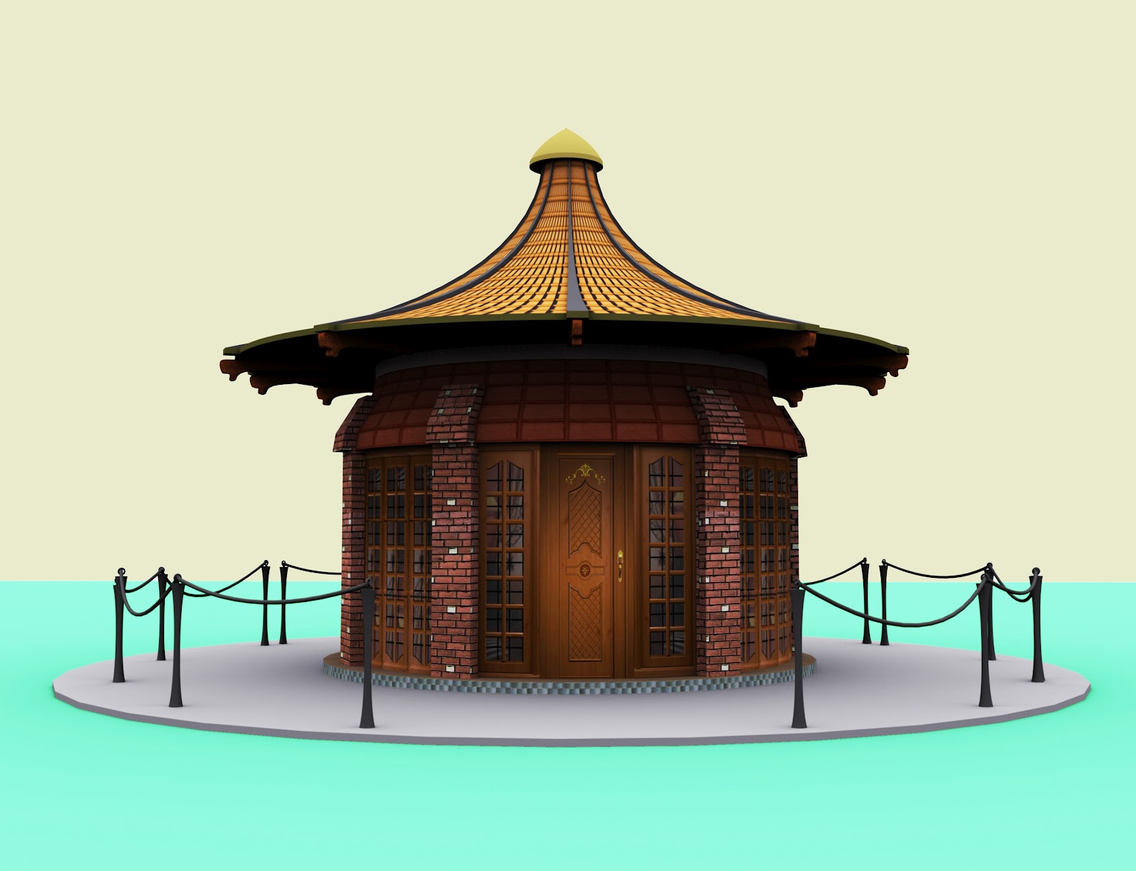 Francis Santhosh Chinese House Model in 3d