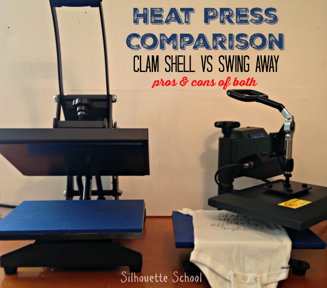 Heat Press, clam shell, swing away