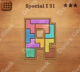 Cheats, Solutions, Walkthrough for Wood Block Puzzle Special I Level 51