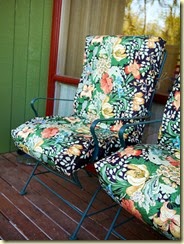 Slipcovers for the deck chairs