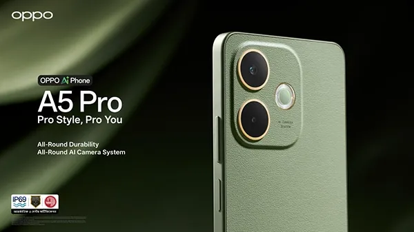 দেশের  বাজারে এলো  ‘All-Round’ পারফরম্যান্সের ‘Oppo A5 Pro’ স্মার্টফোন