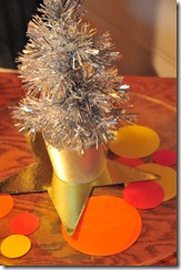 A little silver tree in Education & Outreach.