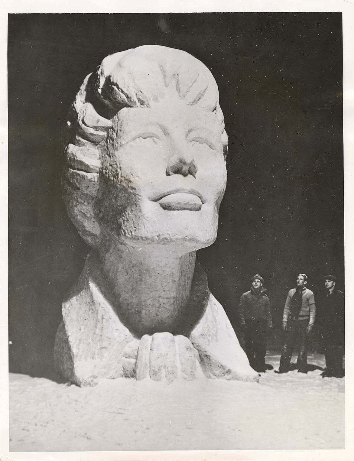 Amelia Earhart's Head In Snow