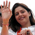 Nagma waves to crowd