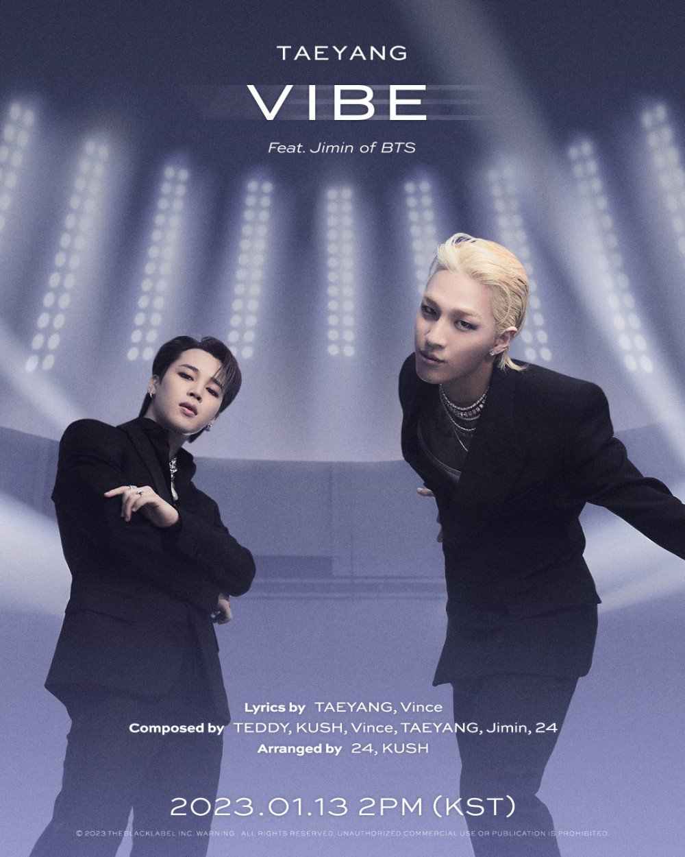 poster de taeyang y jimin en VIBE