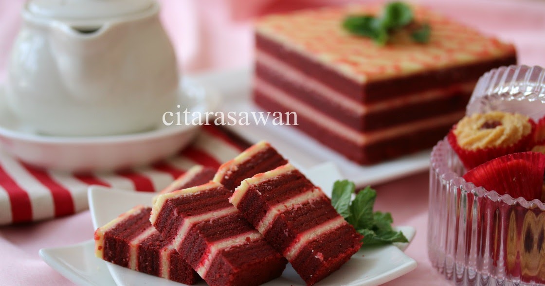 Resepi Kek Lapis Red Velvet / Red Velvet Layer Cake 