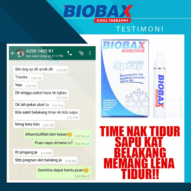 Biobax COOL Malaysia Therapy Sakit Belakang LULUS KKM 50ml 