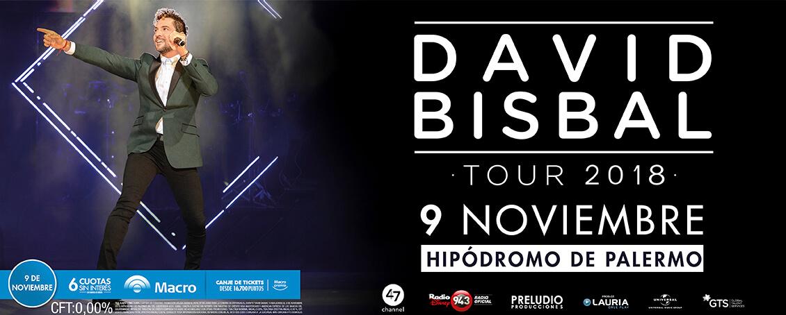 David Bisbal Tour 2018, Argentina, Buenos Aires, Hipodromo de Palermo