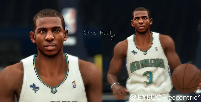 NBA 2K24 Chris Paul Cyberface (Young Version) V2