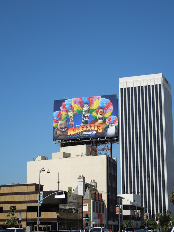 Madagascar 3 movie billboard