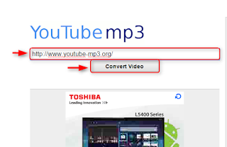 Converting video youtube ke mp3 di www.youtube-mp3.org