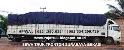 SEWA TRUK TRONTON SURABAYA, SIDOARJO, GRESIK KE BEKASI