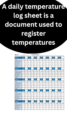 Temperature Log Sheets Download In Excel and Word Format