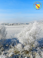 Maizières - Le village sous le givre