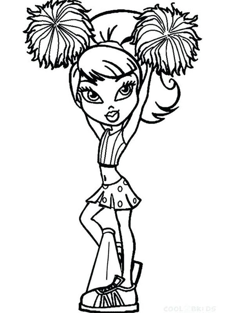 printable lol cheerleader coloring pages