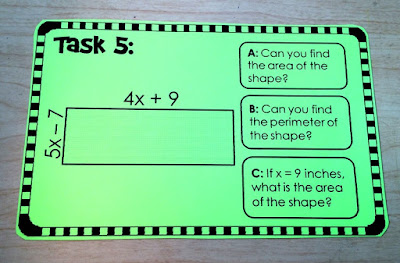 multiplying polynomials task card activity