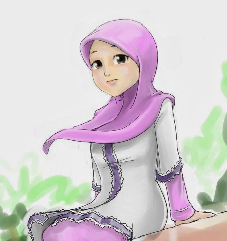 Update Gambar  Wallpaper Kartun  Muslim Wanita  Gambar  Kartun 