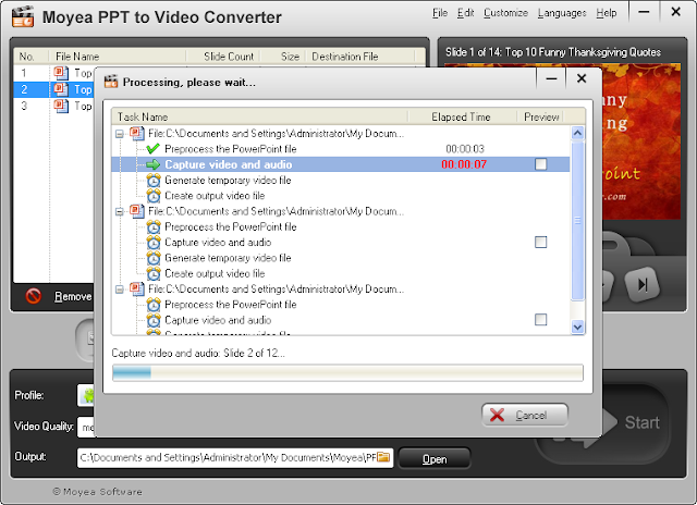 Convert PowerPoint to Videos