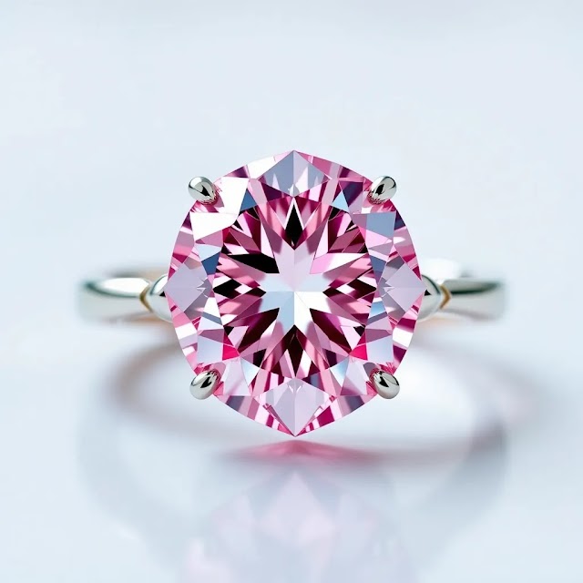 Pink Star Diamond Ring - Any Time Dress