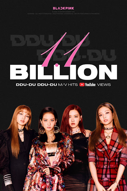 MV "DDU-DU-DDU-DU" BLACKPINK Tembus 1.1 Miliar Views di YouTube