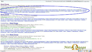 SEO Metal Ômega PageRank Info