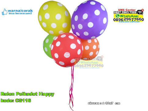 Balon Polkadot  Happy Souvenir Pernikahan