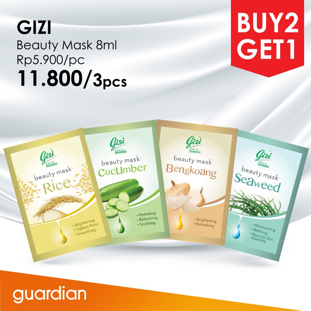 Guardian - Promo Celebon Buy 1 Get 1 & Gizi Buy 2 Get 1 (s.d 24 Okt 2018)