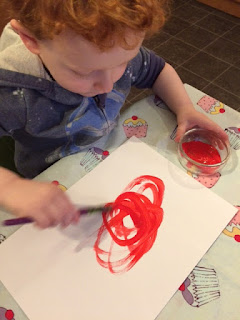 Child painting