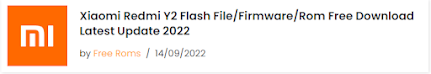 Mi Y2 Flash File,Firmware,Rom Free Download