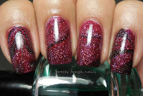 L.A. Girl 3D Holographic in Sparkle Ruby, Purple Effect and Black Illusion