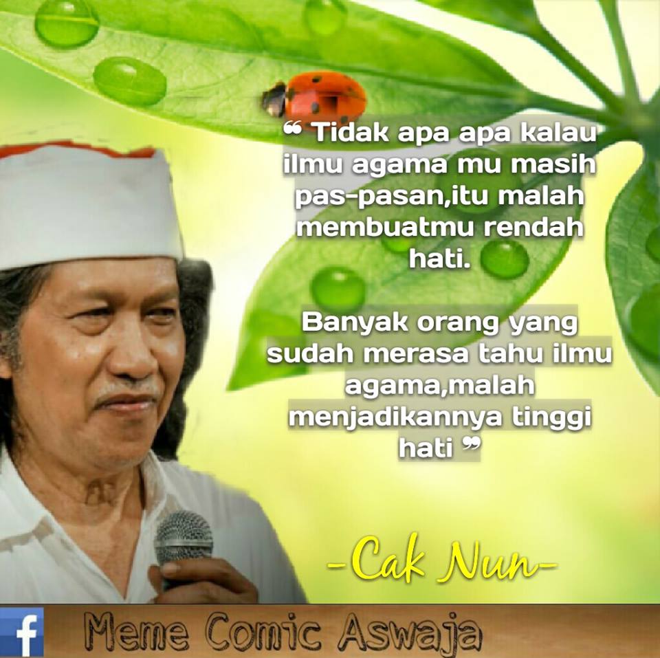 Kata Mutiara Cak Nun Meme Comic Santri Info Dunia Santri