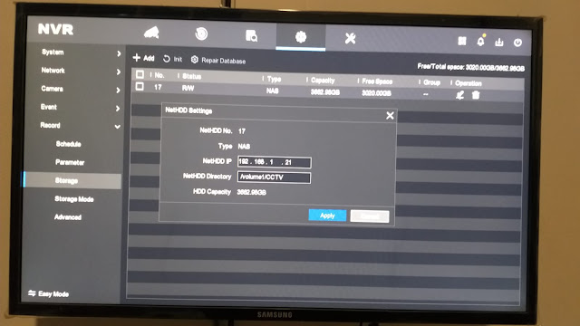 Cara setting Synology NAS ke perangkat CCTV Hikvision