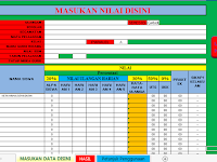 Download Aplikasi Rekap Nilai UTS dan UAS SD Otomatis Format Excell