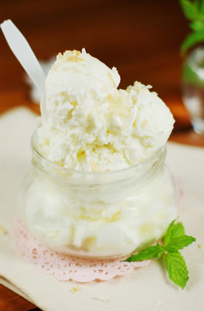 3-Ingredient Creamy Coconut Ice Cream Image