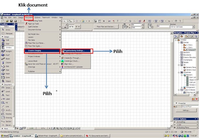 Settingan Lightworks Standar Pada Archicad