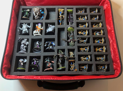 Feldherr Medium Blood Bowl Carrying Cases Foam trays for Mixed Miniatures