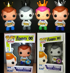 Freddy Pop! Vinyl Figures by Funko - Blue Tie Freddy, B&W Freddy, Pink Hair Freddy & Red Tie Freddy