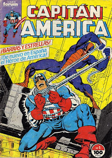 Portada de Capitán América Volumen 1 Nº 1 Ediciones Forum