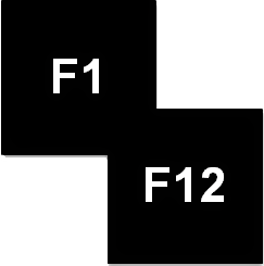 Use of Function Keys F1 - F12