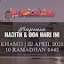 Hadith & Doa Hari Ini | 22 April 2021 | 10 Ramadhan 1442H | KHAMIS